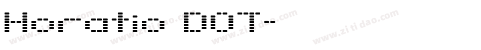 Horatio DOT字体转换
